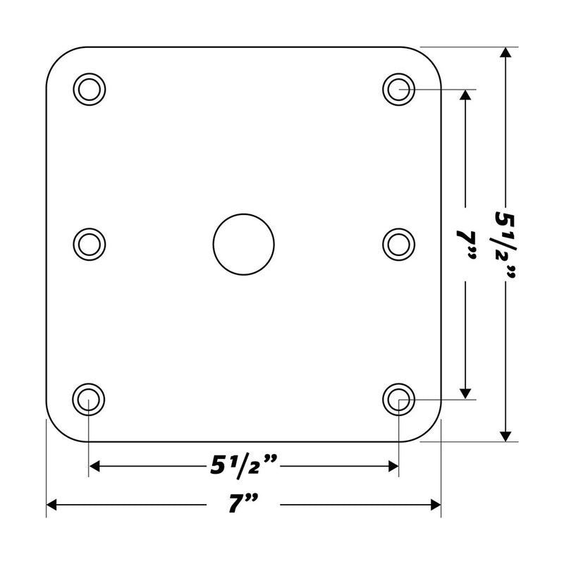 Load image into Gallery viewer, Wise Threaded King Pin Base Plate - Base Plate Only [8WD3000-2]
