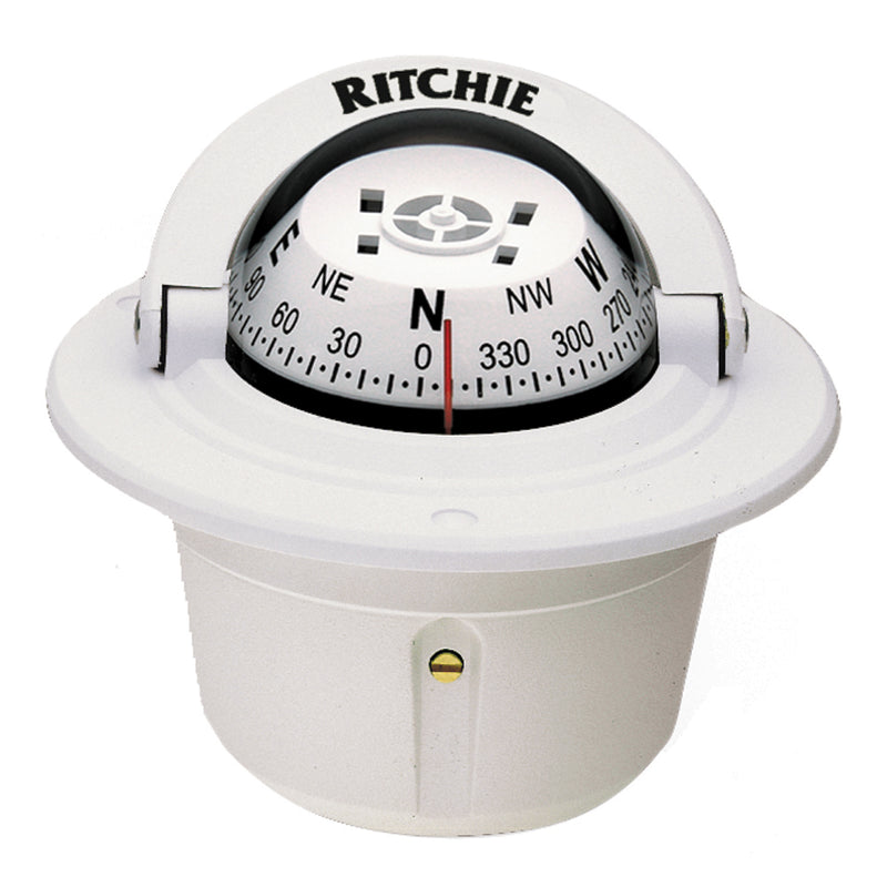 Load image into Gallery viewer, Ritchie F-50W Explorer Compass - Flush Mount - White [F-50W]
