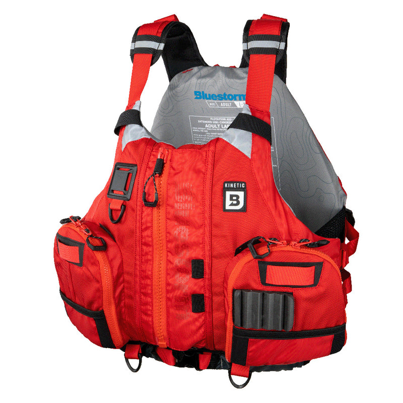 Load image into Gallery viewer, Bluestorm Kinetic Kayak Fishing Vest - Nitro Red - S/M [BS-409-RED-S/M]
