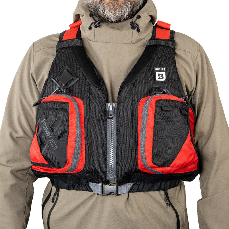 Load image into Gallery viewer, Bluestorm Motive Kayak Fishing Vest - Nitro Red - S/M [BS-248-RDD-S/M]
