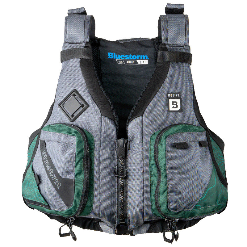 Load image into Gallery viewer, Bluestorm Motive Kayak Fishing Vest - Hunter Green - S/M [BS-248-HNT-S/M]
