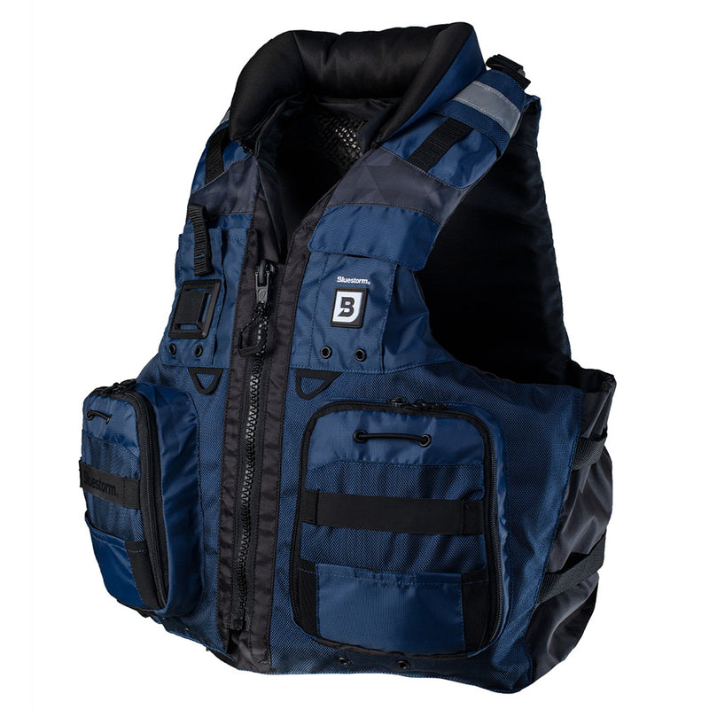 Load image into Gallery viewer, Bluestorm Classic Adult Fishing Life Jacket - Deep Blue - S/M [BS-70B-NAV-S/M]
