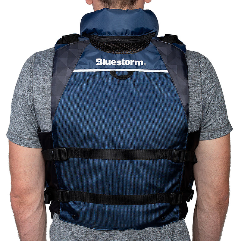 Load image into Gallery viewer, Bluestorm Classic Adult Fishing Life Jacket - Deep Blue - L/XL [BS-70B-NAV-L/XL]
