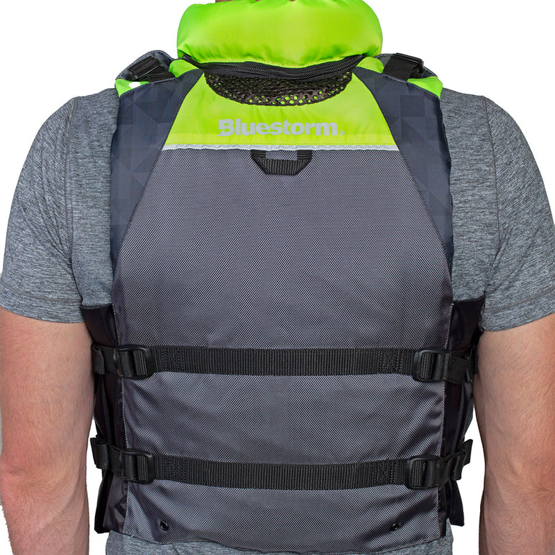 Load image into Gallery viewer, Bluestorm Classic Adult Fishing Life Jacket - Hi-Vis - L/XL [BS-70B-HVS-L/XL]
