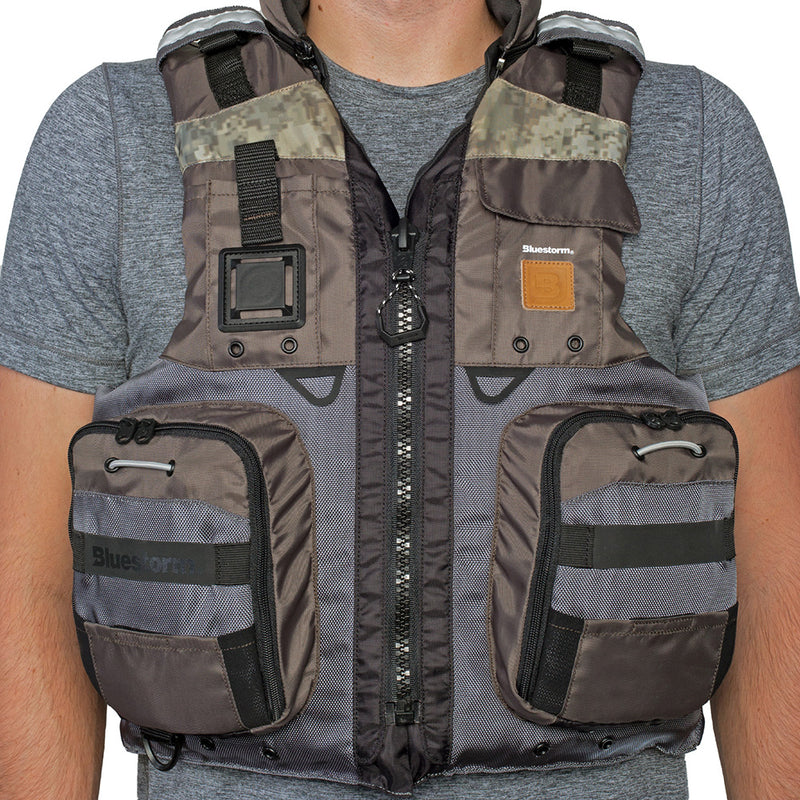 Load image into Gallery viewer, Bluestorm Classic Adult Fishing Life Jacket - Legendary Driftwood - S/M [BS-70B-TPE-S/M]
