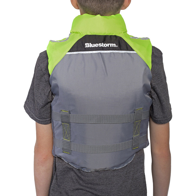 Load image into Gallery viewer, Bluestorm Classic Youth Fishing Life Jacket - Hi-Vis [BS-365-HVS-Y]
