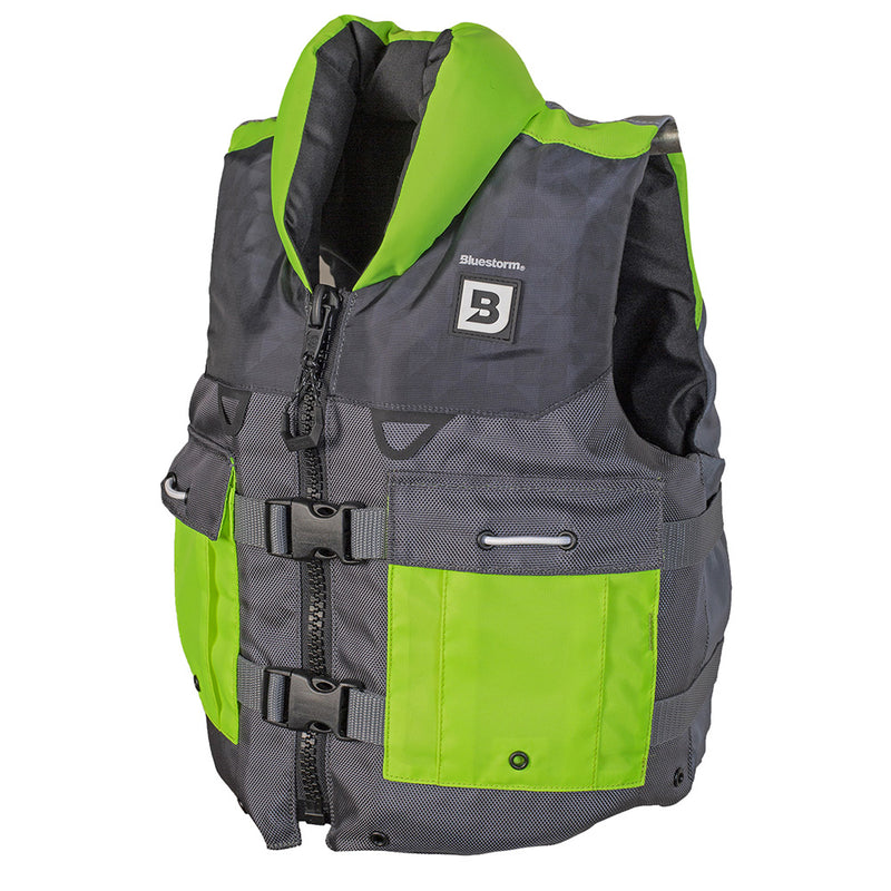 Load image into Gallery viewer, Bluestorm Classic Youth Fishing Life Jacket - Hi-Vis [BS-365-HVS-Y]
