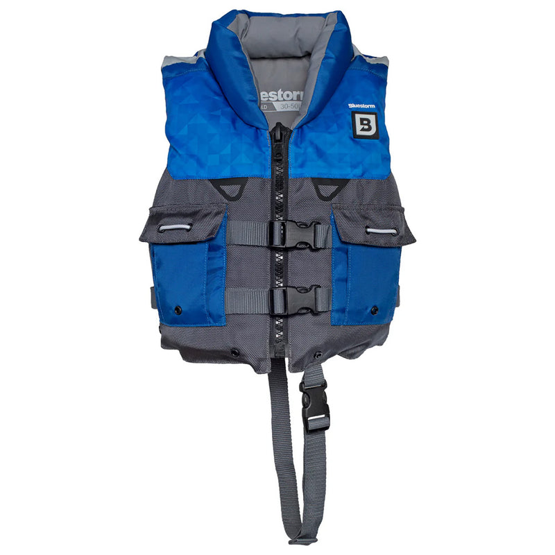 Load image into Gallery viewer, Bluestorm Classic Child Fishing Life Jacket - Deep Blue [BS-365-NAV-C]
