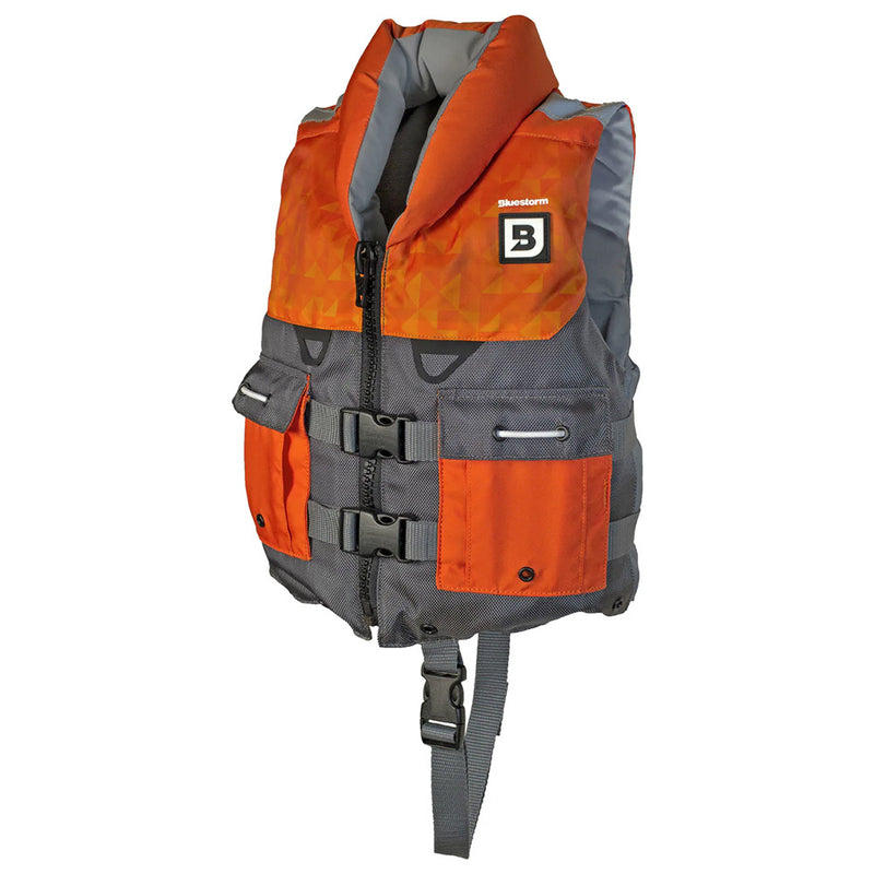 Load image into Gallery viewer, Bluestorm Classic Child Fishing Life Jacket - Optic Orange [BS-365-ORG-C]
