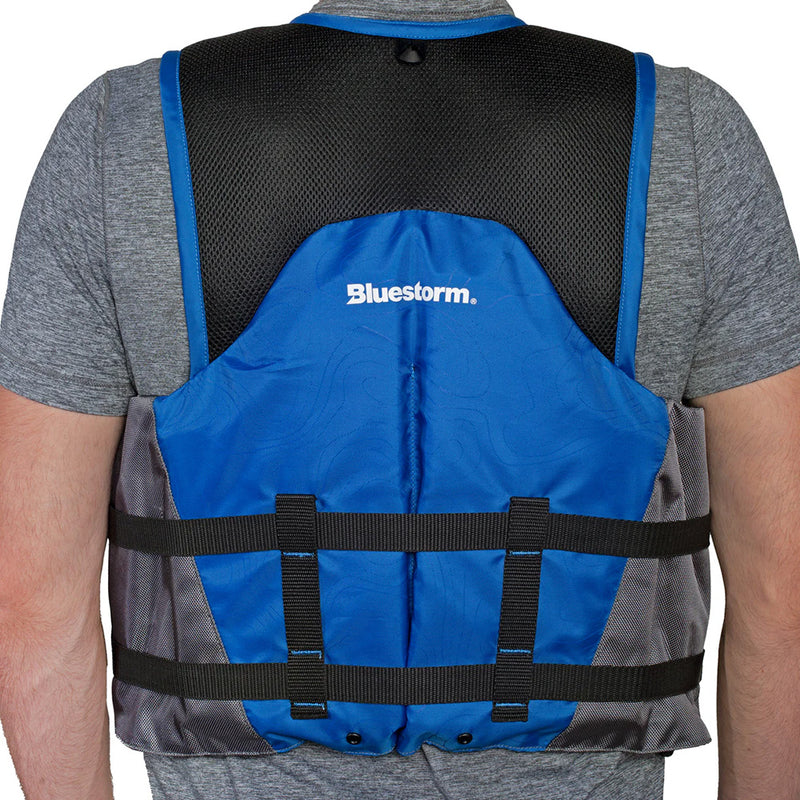 Load image into Gallery viewer, Bluestorm Sportsman Adult Mesh Fishing Life Jacket - Deep Blue - S/M [BS-105-BLU-S/M]
