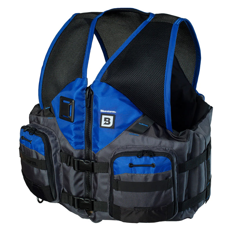 Load image into Gallery viewer, Bluestorm Sportsman Adult Mesh Fishing Life Jacket - Deep Blue - S/M [BS-105-BLU-S/M]
