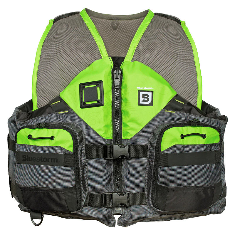 Load image into Gallery viewer, Bluestorm Sportsman Adult Mesh Fishing Life Jacket - Hi-Vis - L/XL [BS-105-HVS-L/XL]
