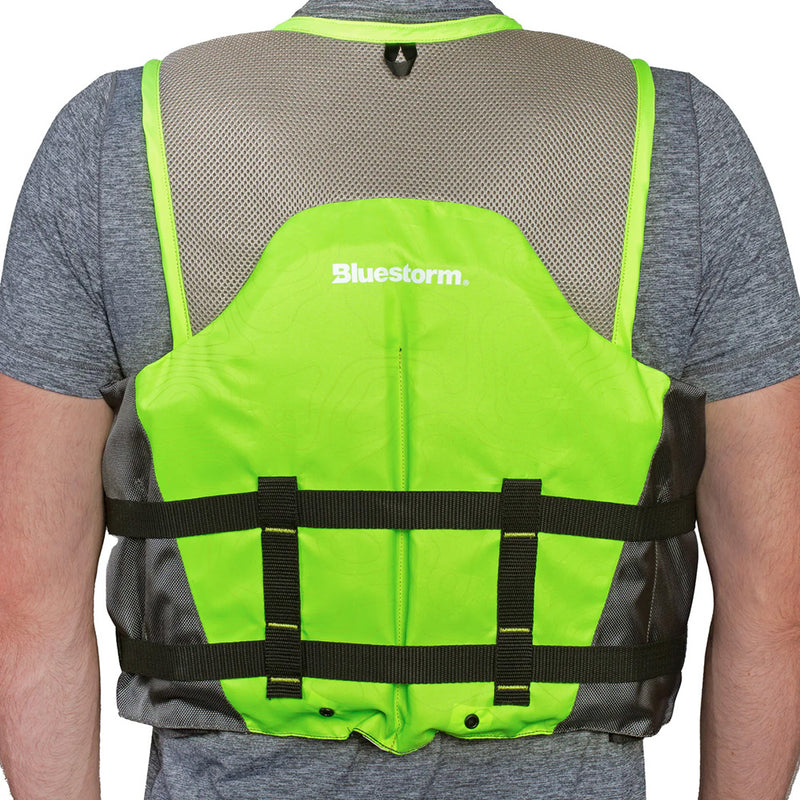 Load image into Gallery viewer, Bluestorm Sportsman Adult Mesh Fishing Life Jacket - Hi-Vis - 2XL/3XL [BS-105-HVS-2/3X]
