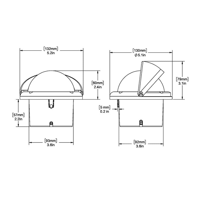 Load image into Gallery viewer, Ritchie HF-742W Helmsman Compass - Flush Mount - White [HF-742W]
