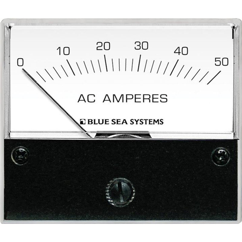 Load image into Gallery viewer, Blue Sea 9630 AC Analog Ammeter  0-50 Amperes AC [9630]
