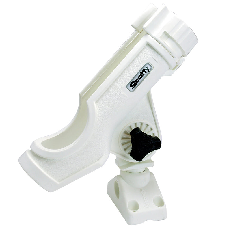 Load image into Gallery viewer, Scotty Powerlock Rod Holder White w/241 Side/Deck Mount [230-WH]
