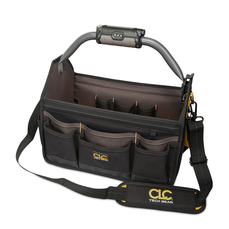 Load image into Gallery viewer, CLC L234 Tech Gear LED Lighted Handle Open Top Tool Carrier - 15&quot; [L234]
