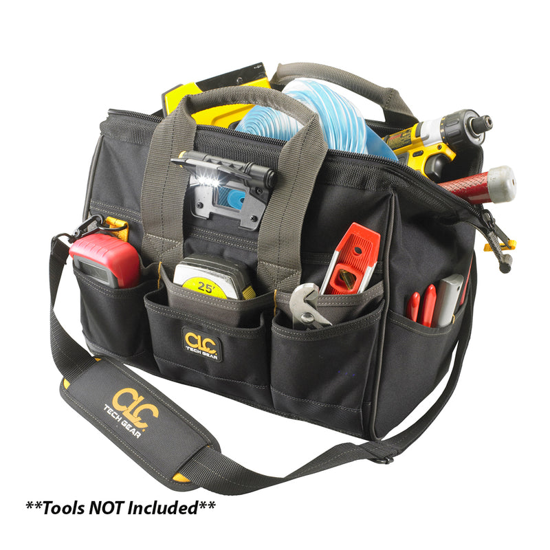 Load image into Gallery viewer, CLC L230 Tech Gear LED Lighted BigMouth Tool Bag - 14&quot; [L230]
