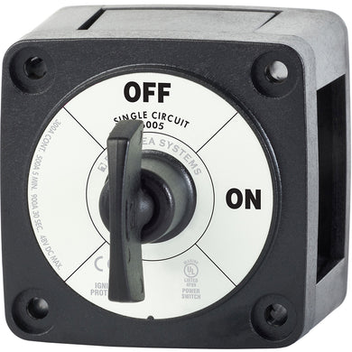 Blue Sea 6005200 Battery Switch Single Circuit ON-OFF - Black [6005200]