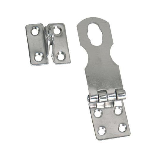 Whitecap Swivel Safety Hasp - CP/Brass - 1