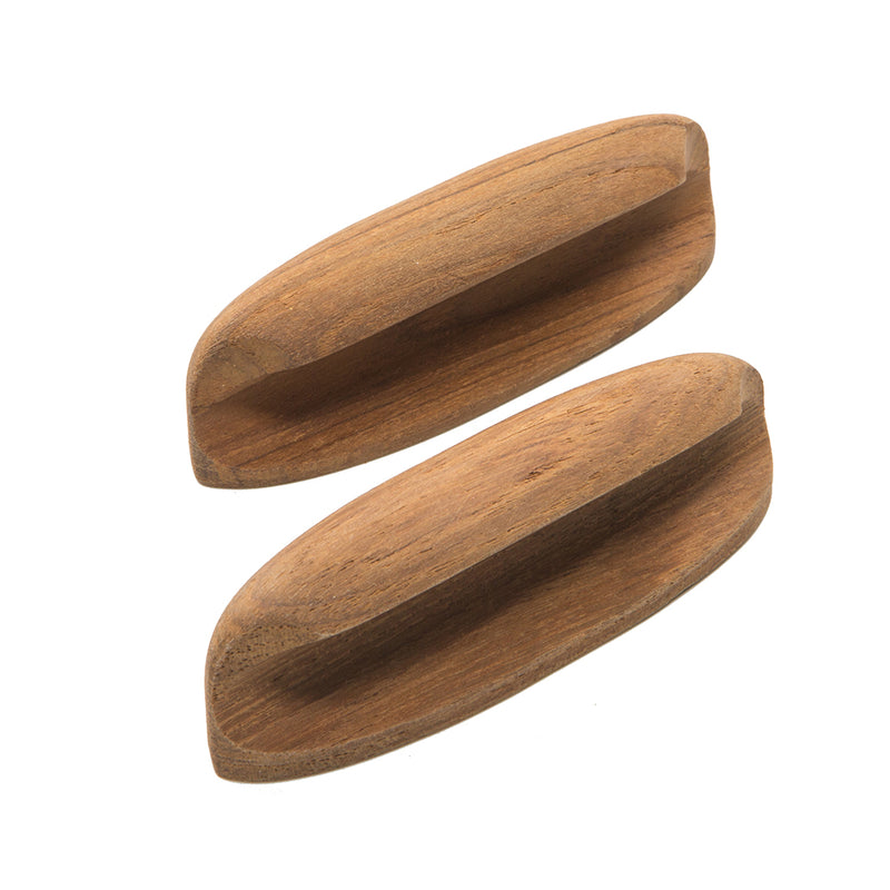 Load image into Gallery viewer, Whitecap Teak Oval Drawer Pull - 4&quot;L - 2 Pack [60147-A]
