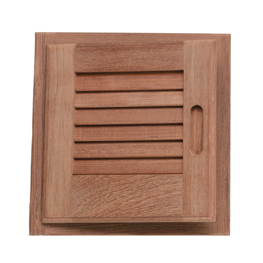 Whitecap Teak Louvered Door & Frame - Left Hand - 12