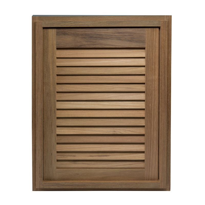 Load image into Gallery viewer, Whitecap Teak Louvered Door &amp; Frame - Right Hand - 15&quot; x 20&quot; [60724]

