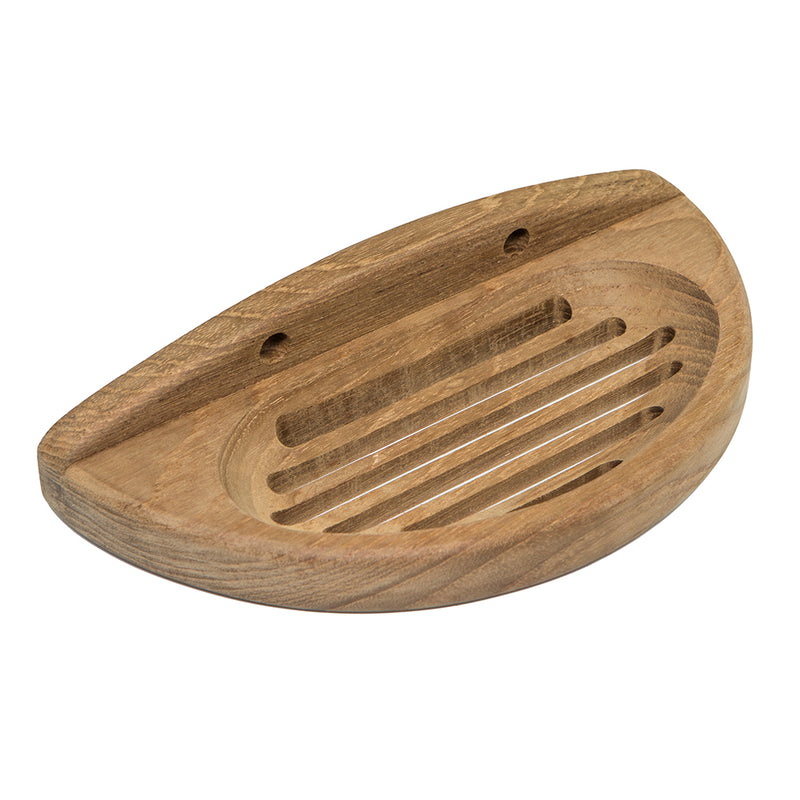 Load image into Gallery viewer, Whitecap Teak Oval Soap Dish [62315]
