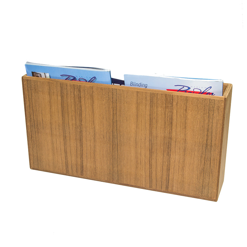 Load image into Gallery viewer, Whitecap Teak Double-Wide Magazine Rack [62508]
