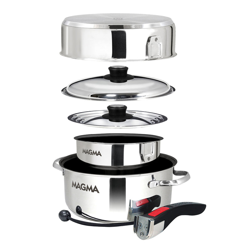 Load image into Gallery viewer, Magma 7 Piece Induction Non-Stick Cookware Set - Stainless Steel [A10-363-2-IND]

