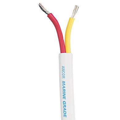 Ancor Safety Duplex Cable - 12/2 AWG - Red/Yellow - Flat - 250' [124325]