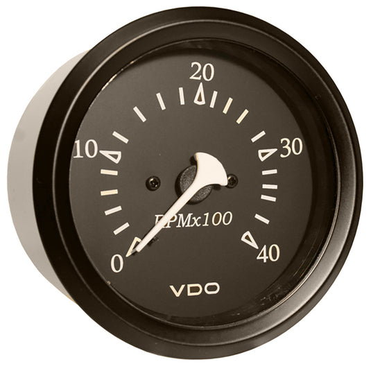 VDO Cockpit Marine 85mm (3-3/8") Diesel Tachometer - Black Dial/Bezel [333-11797]