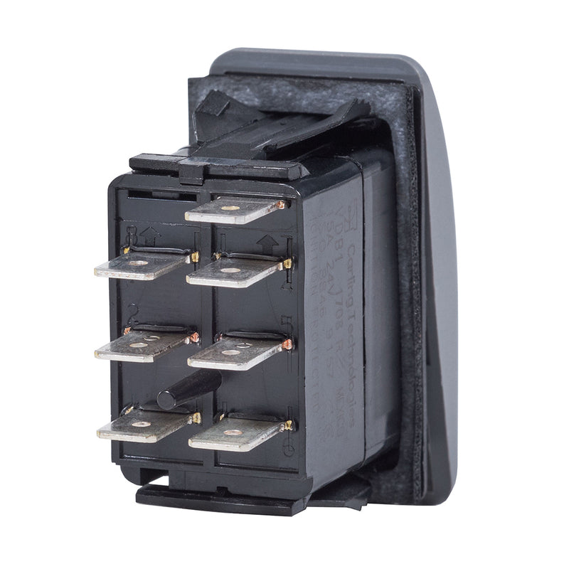 Load image into Gallery viewer, Blue Sea 7939 Contura II Switch DPDT Black - ON-ON [7939]
