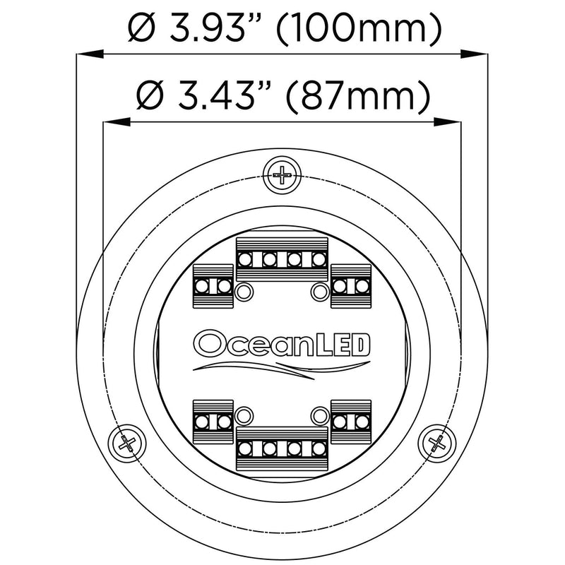 Load image into Gallery viewer, OceanLED Sport S3166S Underwater LED Light - Ultra White [012102W]
