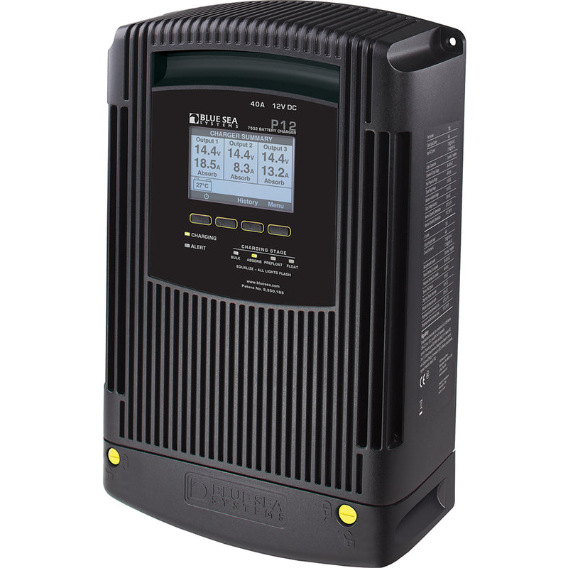 Load image into Gallery viewer, Blue Sea 7532 P12 Gen2 Battery Charger - 40A - 3-Bank [7532]
