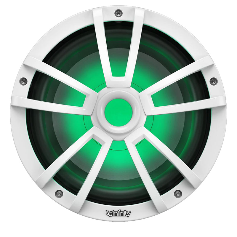 Load image into Gallery viewer, Infinity 10&quot; Marine RGB Reference Series Subwoofer - White [INF1022MLW]
