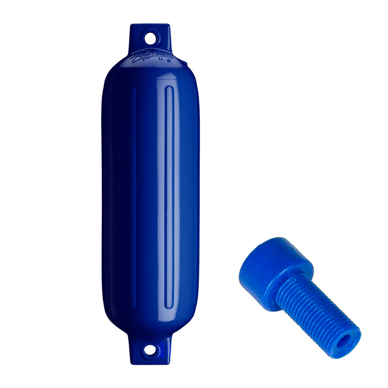 Load image into Gallery viewer, Polyform G-4 Twin Eye Fender 6.5&quot; x 22&quot; - Cobalt Blue w/Adapter [G-4-COBALT BLUE]
