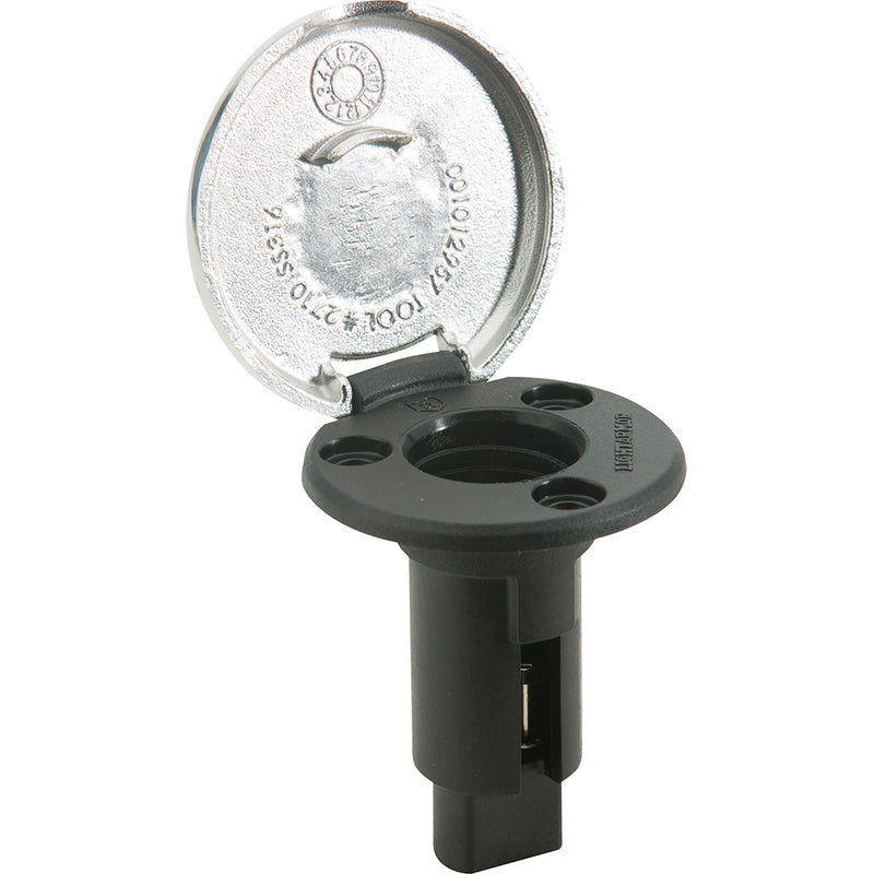 Load image into Gallery viewer, Attwood LightArmor Plug-In Base - 3 Pin - Stainless Steel - Round [910R3PSB-7]
