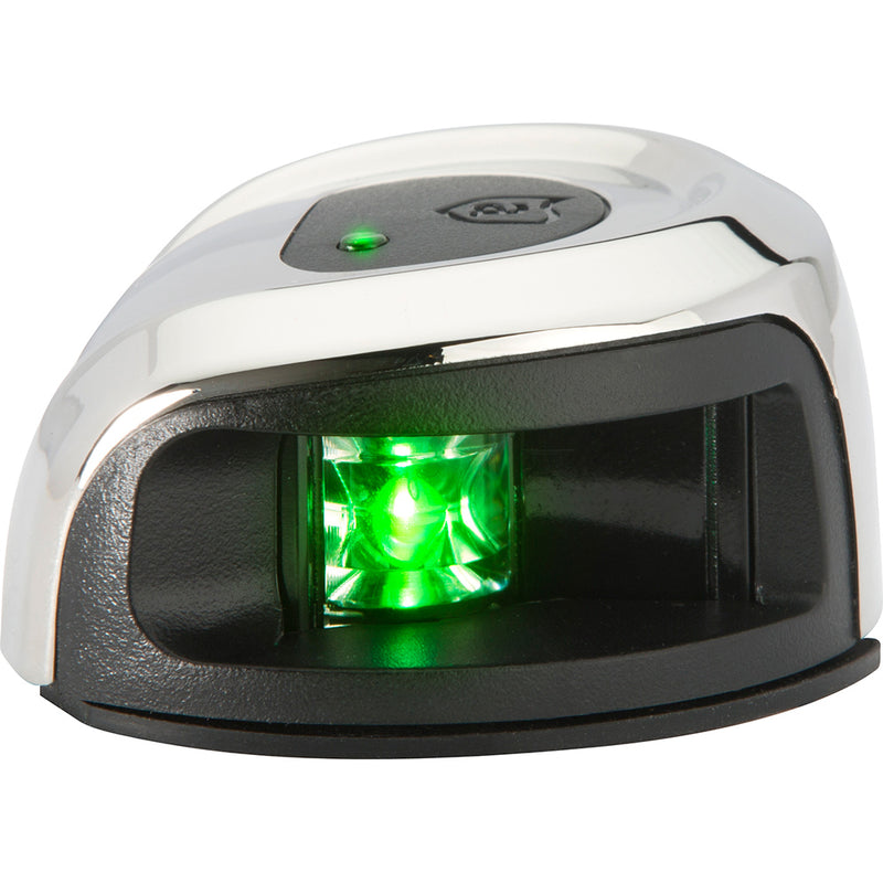 Load image into Gallery viewer, Attwood LightArmor Deck Mount Navigation Light - Stainless Steel - Starboard (green) - 2NM [NV2012SSG-7]
