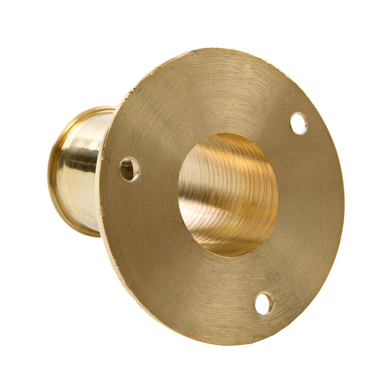 Load image into Gallery viewer, Whitecap Top-Mounted Flag Pole Socket Polished Brass - 1&quot; ID [S-5002B]
