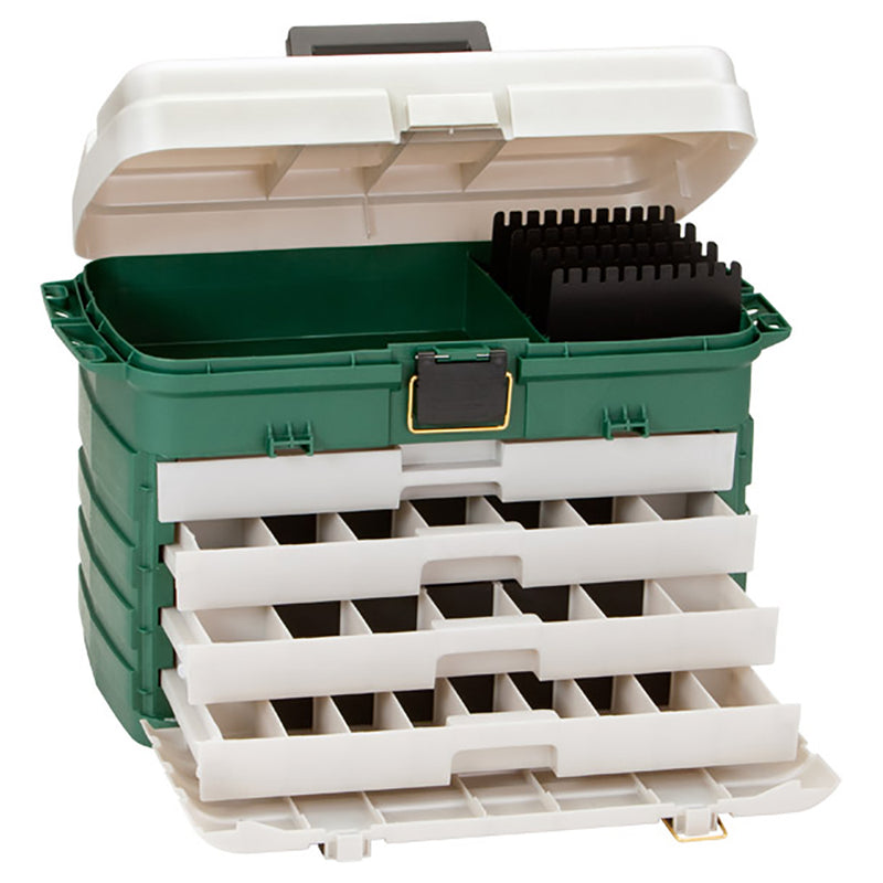 Load image into Gallery viewer, Plano 4-Drawer Tackle Box - Green Metallic/Silver [758005]
