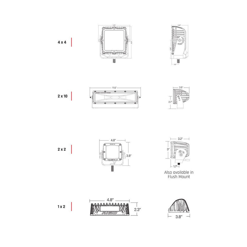 Load image into Gallery viewer, RIGID Industries 1&quot; x 2&quot; 65 - DC Scene Light - White [86620]
