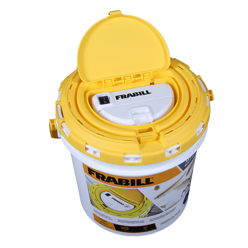 Load image into Gallery viewer, Frabill Dual Fish Bait Bucket w/Aerator Built-In [4825]
