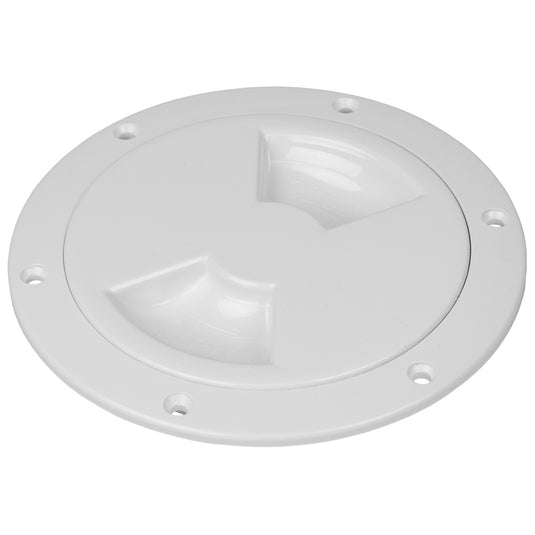 Sea-Dog Smooth Quarter Turn Deck Plate - White - 4