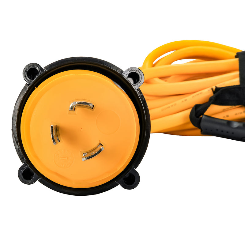 Load image into Gallery viewer, Camco 30 Amp Power Grip Marine Extension Cord - 50 M-Locking/F-Locking Adapter [55613]
