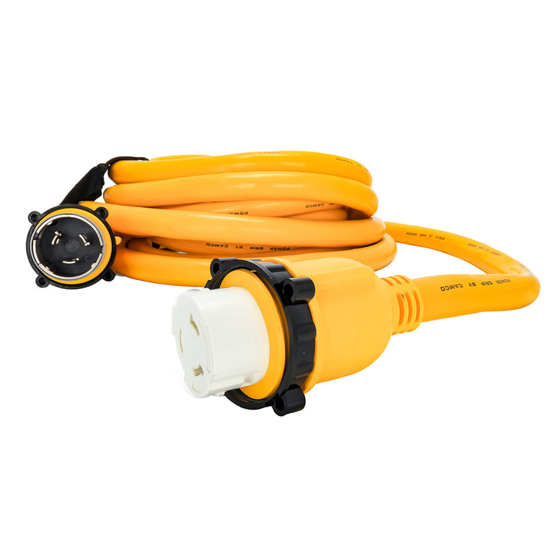 Load image into Gallery viewer, Camco 50 Amp Power Grip Marine Extension Cord - 25 M-Locking/F-Locking Adapter [55621]
