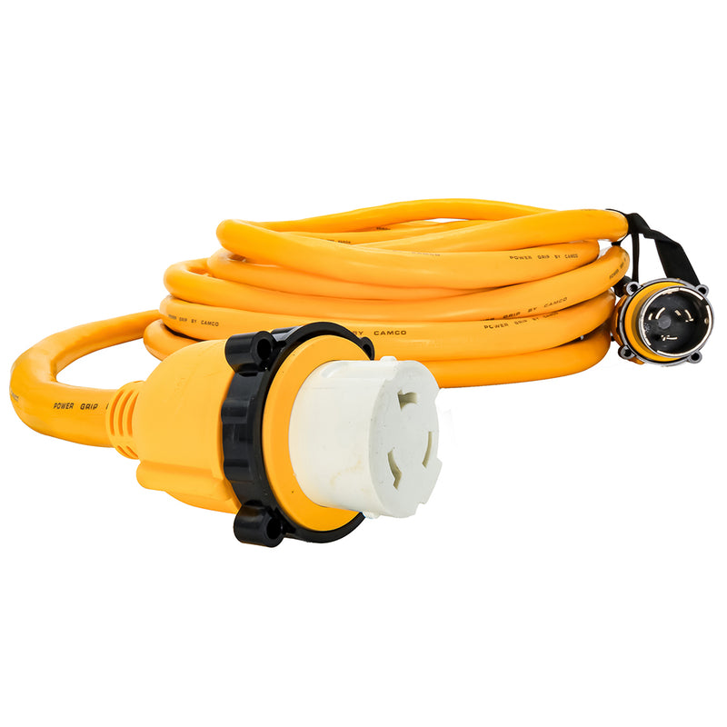 Load image into Gallery viewer, Camco 50 Amp Power Grip Marine Extension Cord - 50 M-Locking/F-Locking Adapter [55623]
