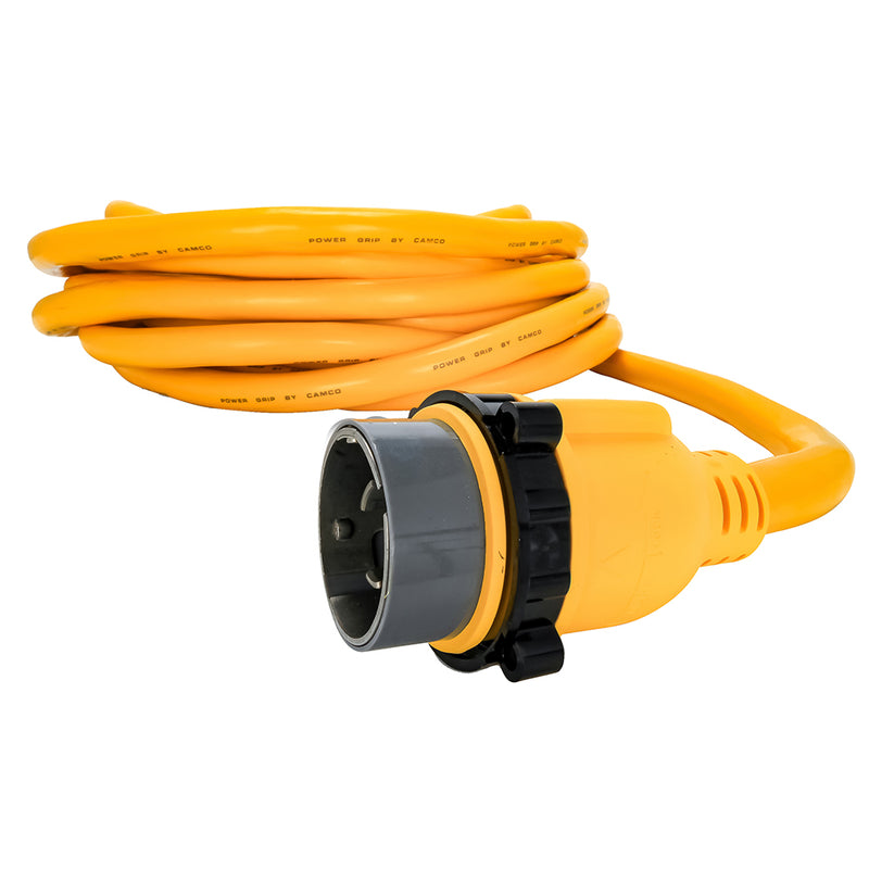 Load image into Gallery viewer, Camco 50 Amp Power Grip Marine Extension Cord - 50 M-Locking/F-Locking Adapter [55623]
