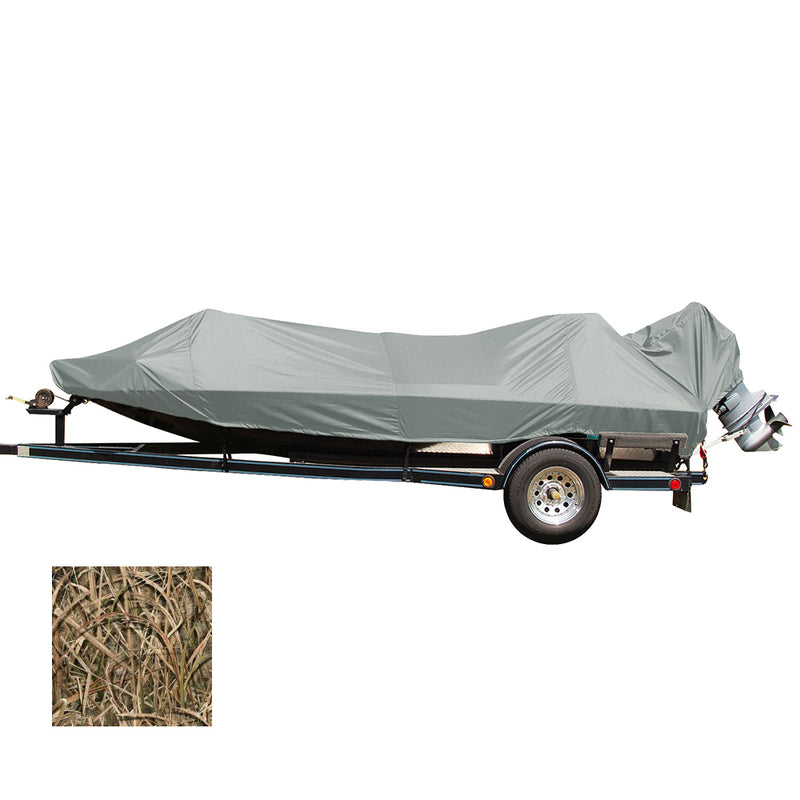 Load image into Gallery viewer, Carver Performance Poly-Guard Styled-to-Fit Boat Cover f/17.5 Jon Style Bass Boats - Shadow Grass [77817C-SG]
