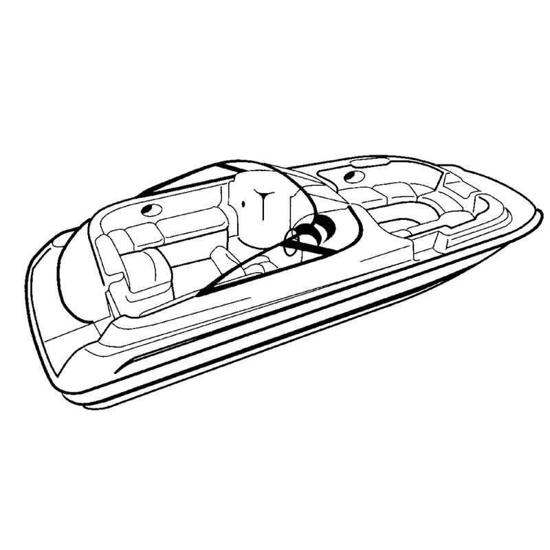 Load image into Gallery viewer, Carver Performance Poly-Guard Styled-to-Fit Boat Cover f/20.5 Sterndrive Deck Boats w/Walk-Thru Windshield - Grey [95120P-10]
